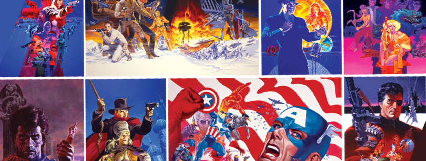 STERANKO with his works of art.