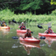 Kayakers on the water in Mahoning County.