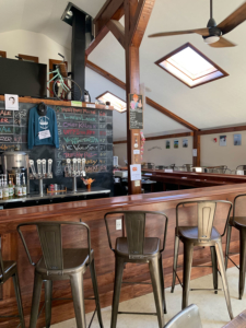 The bar at Lake Milton Brewery.