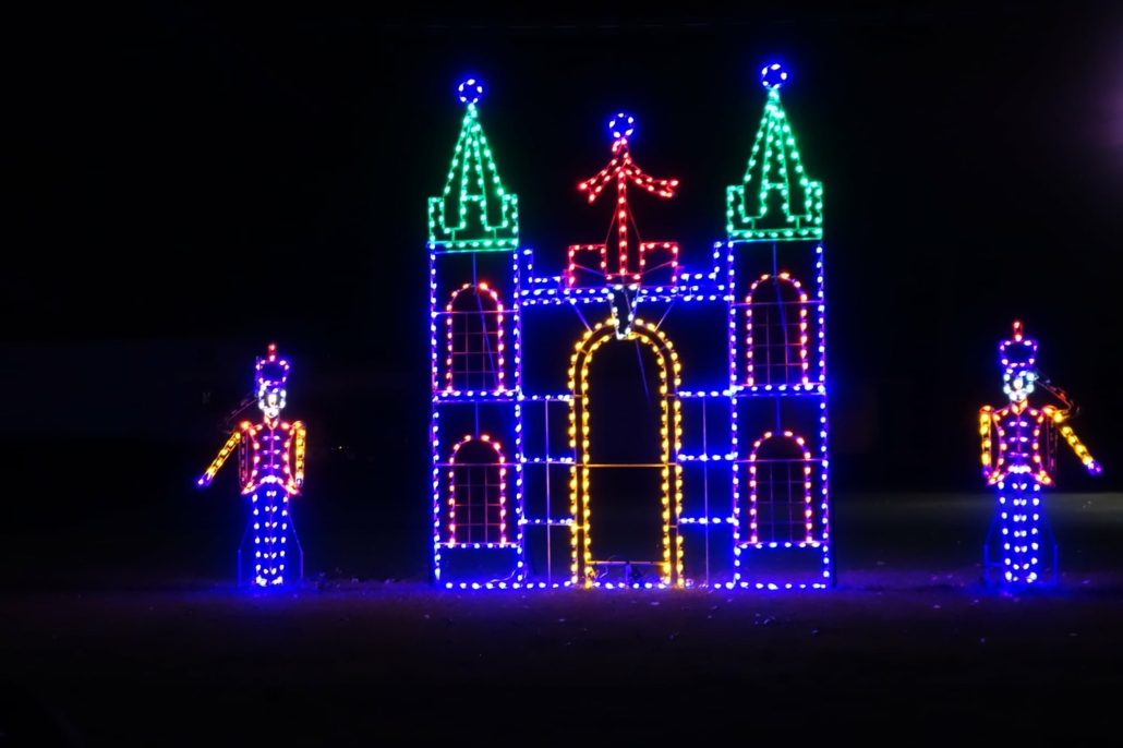 Elegant Illusions Christmas Lights Drive-Through at the Canfield Fairgrounds.