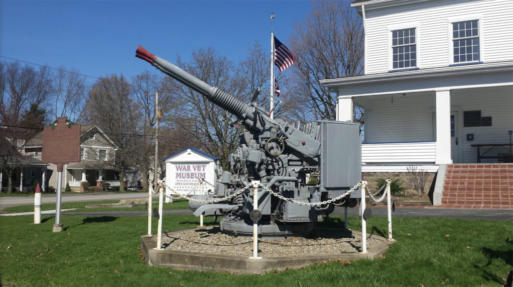 Outside of the War Vet Museum in Canfield, Ohio.