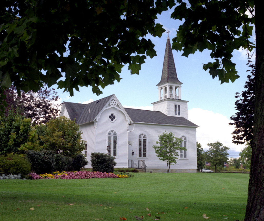 St. James meeting house in Boardman Park.