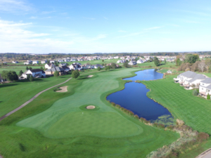 Aerial view of Links at Firestone Farms.