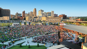 Live music event at The Youngstown Foundation Amphitheatre.